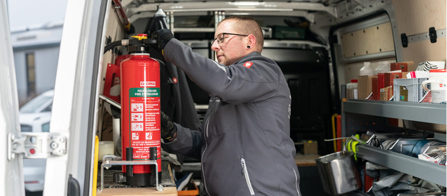 Wartung Feuerlöscher